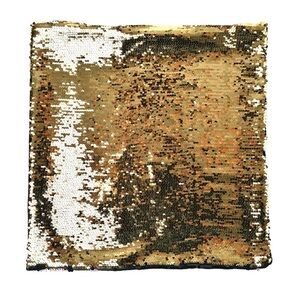 2 Gold & Black Sequin Pillow Cases  NWOTS